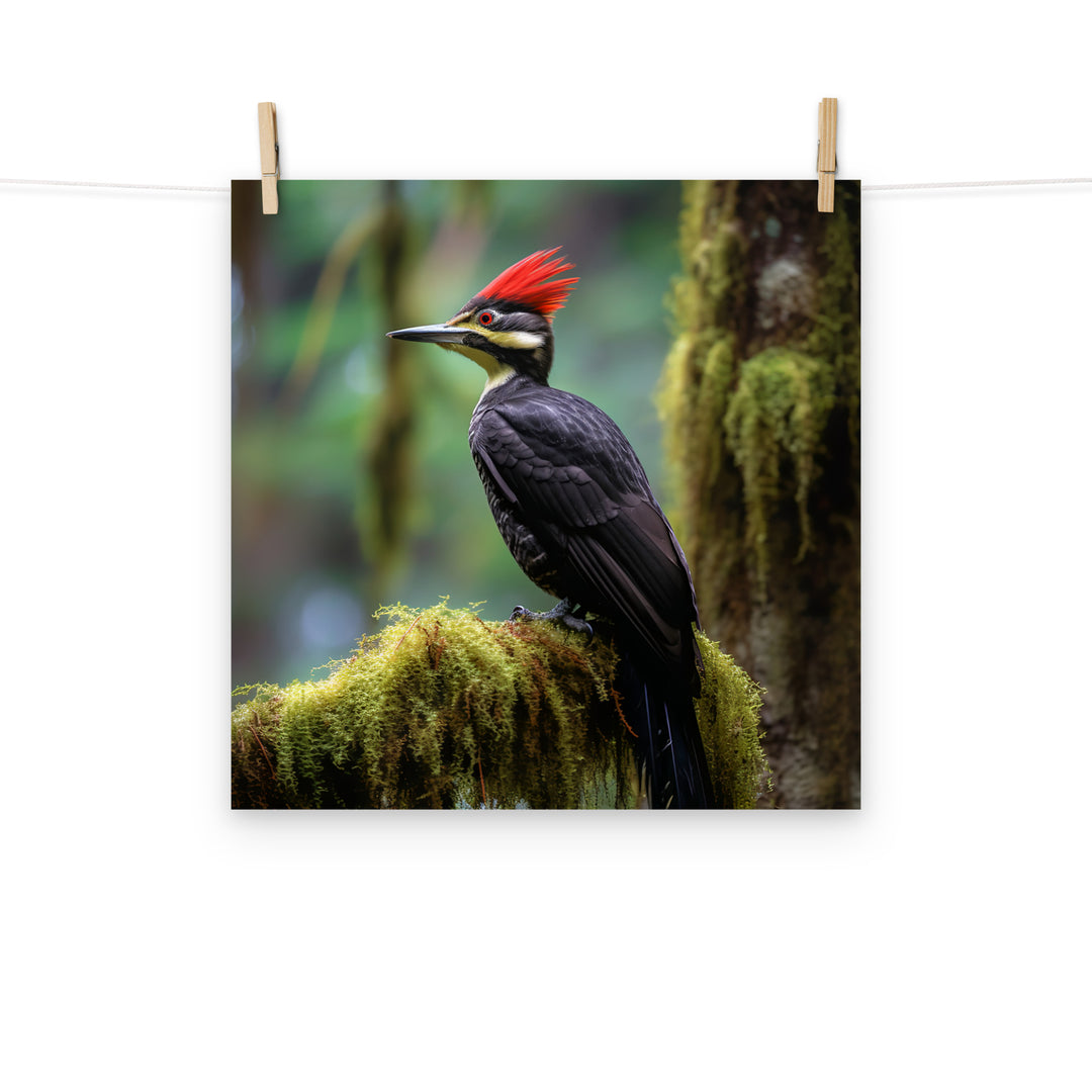 Woodpecker Photo paper poster - PosterfyAI.com