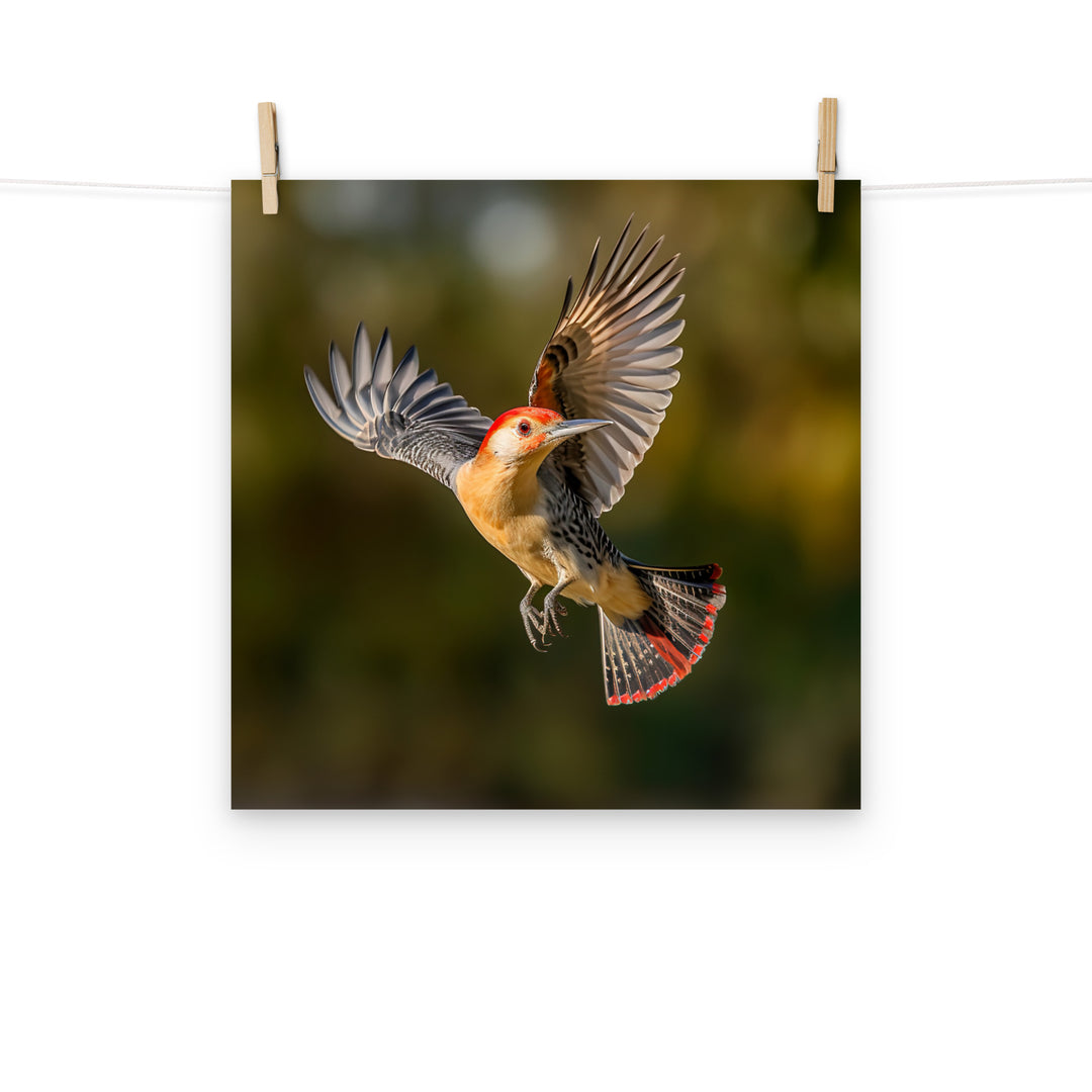 Woodpecker Photo paper poster - PosterfyAI.com