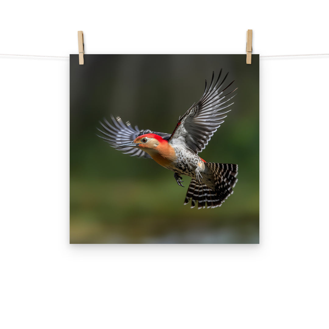 Woodpecker Photo paper poster - PosterfyAI.com