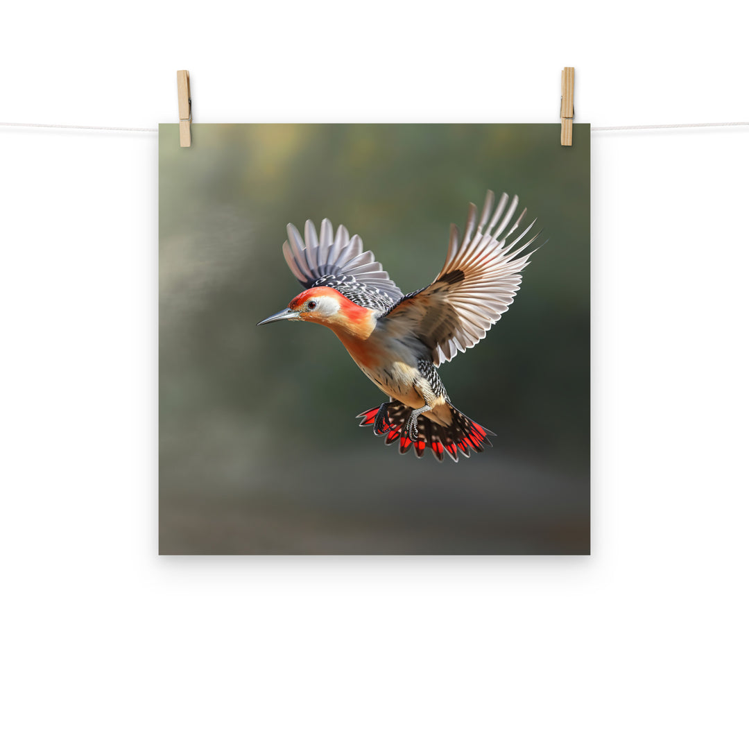 Woodpecker Photo paper poster - PosterfyAI.com
