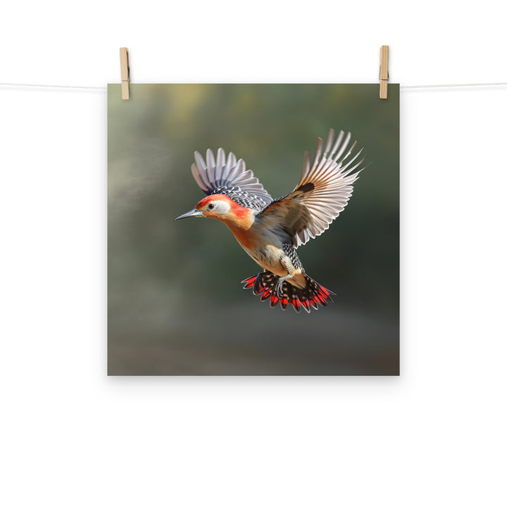 Woodpecker Photo paper poster - PosterfyAI.com