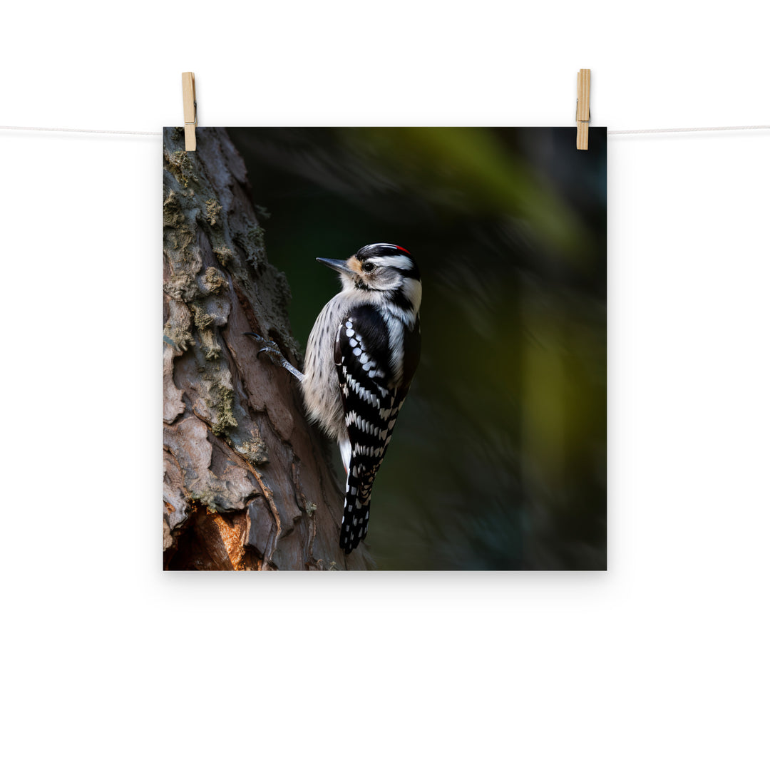 Woodpecker Photo paper poster - PosterfyAI.com