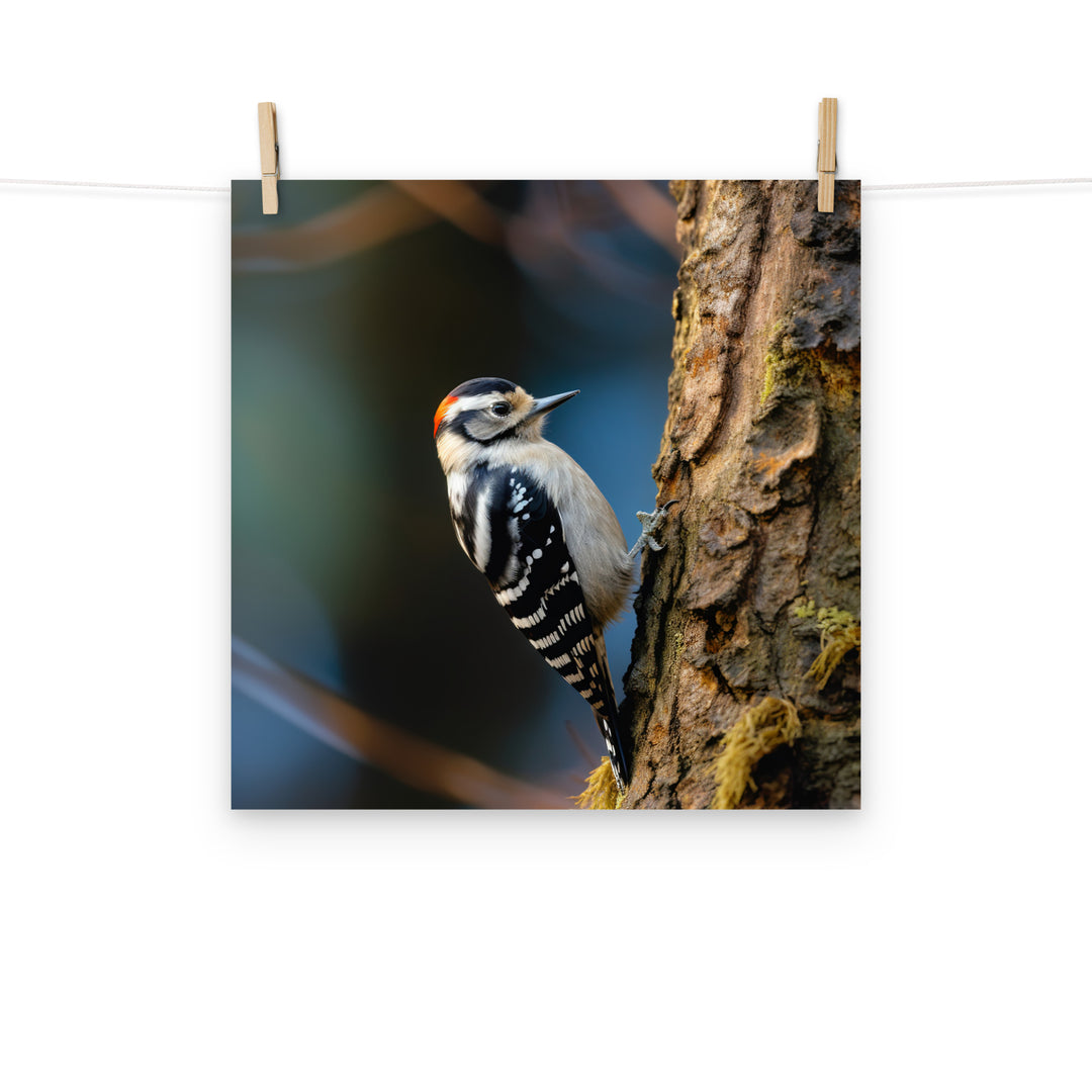 Woodpecker Photo paper poster - PosterfyAI.com