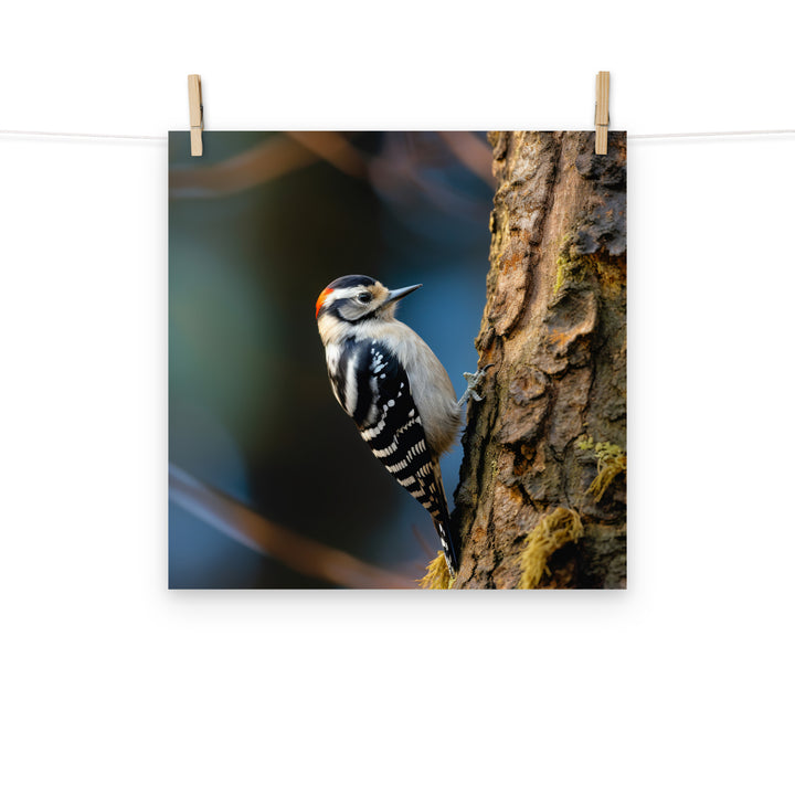 Woodpecker Photo paper poster - PosterfyAI.com