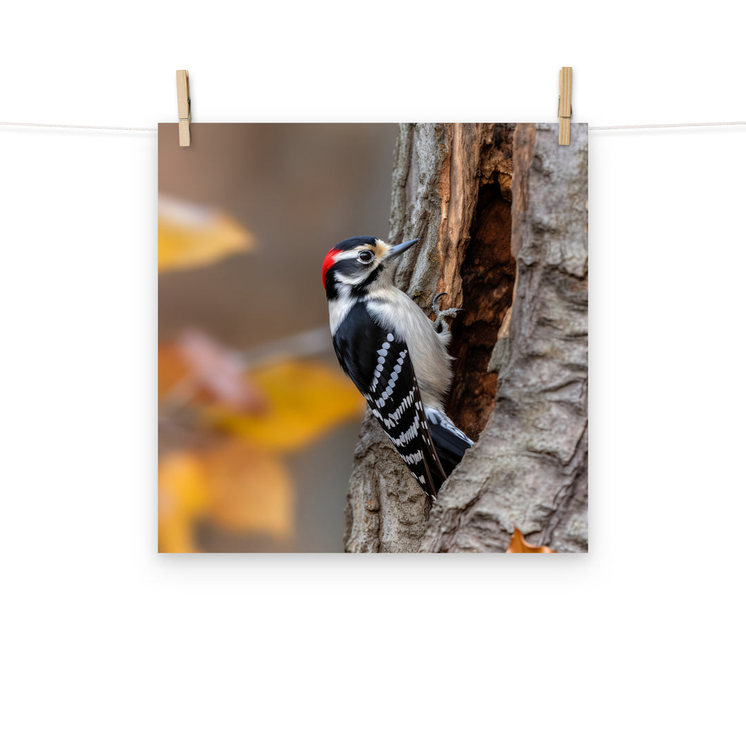 Woodpecker Photo paper poster - PosterfyAI.com