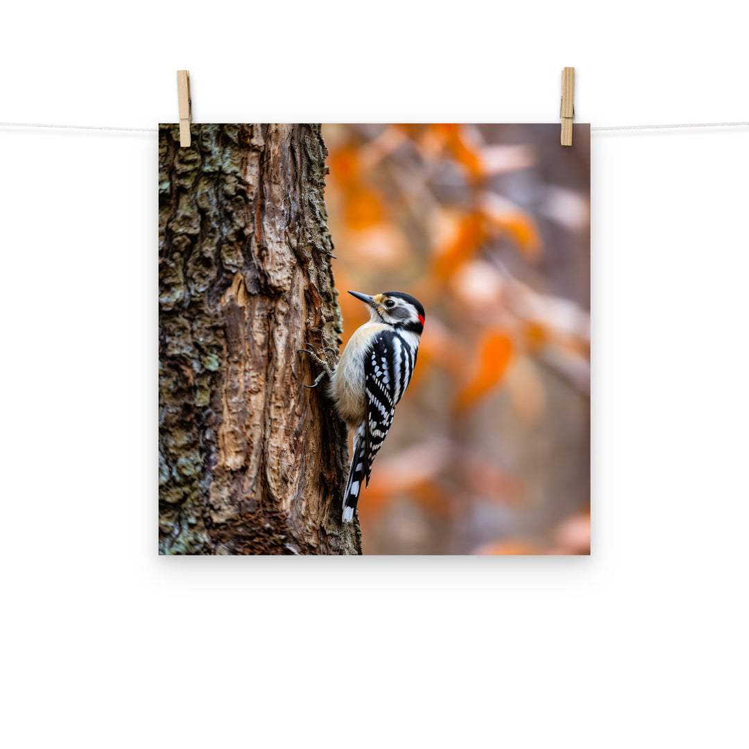 Woodpecker Photo paper poster - PosterfyAI.com