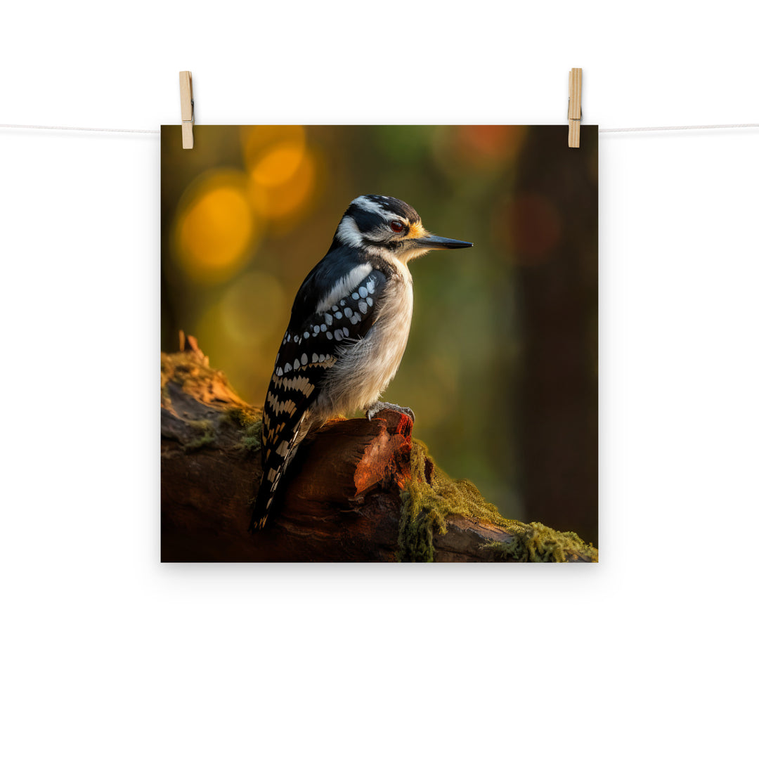 Woodpecker Photo paper poster - PosterfyAI.com