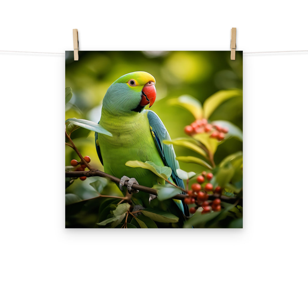 Parakeet Photo paper poster - PosterfyAI.com