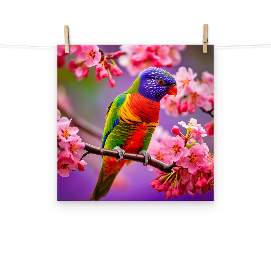 Lorikeet Photo paper poster - PosterfyAI.com