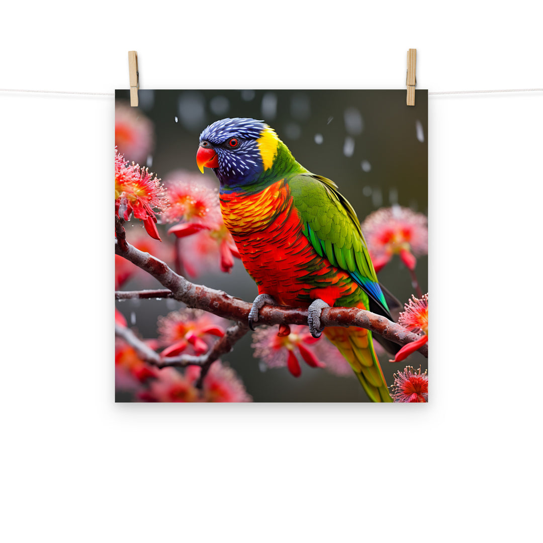 Lorikeet Photo paper poster - PosterfyAI.com