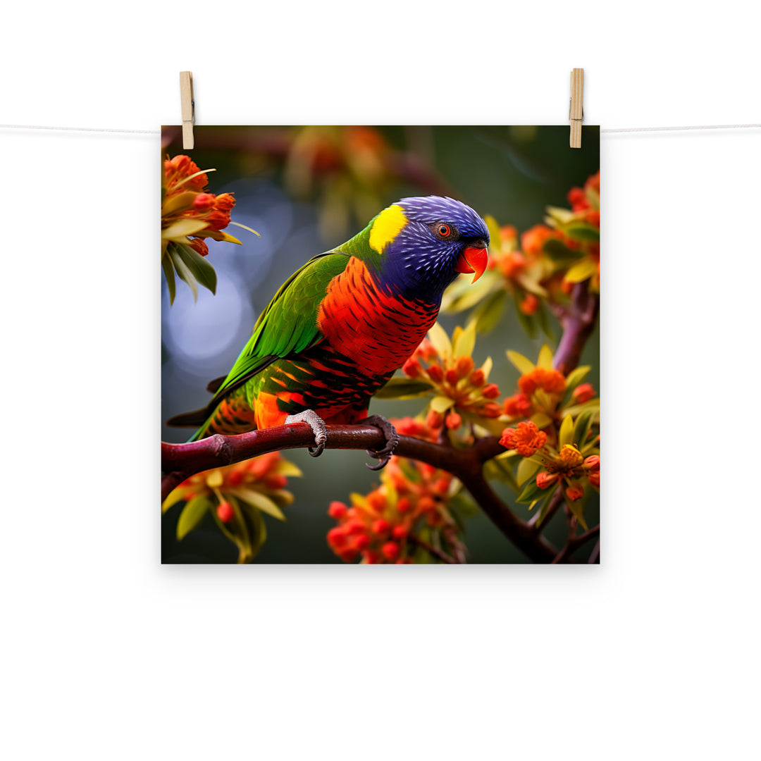 Lorikeet Photo paper poster - PosterfyAI.com
