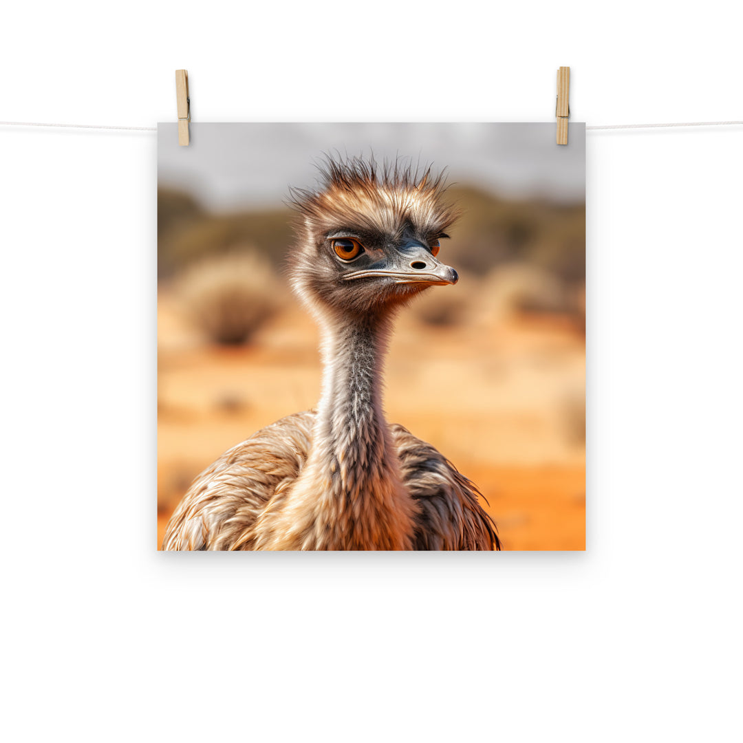 Emu Photo paper poster - PosterfyAI.com