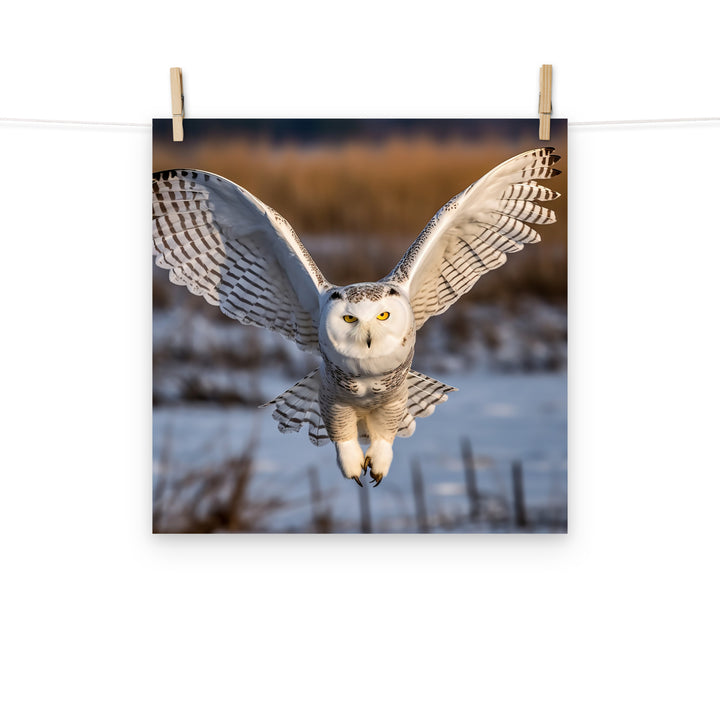 Owl Photo paper poster - PosterfyAI.com