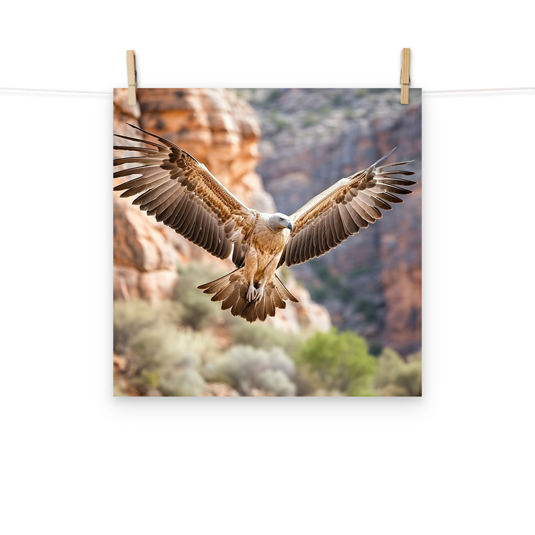 Vulture Photo paper poster - PosterfyAI.com