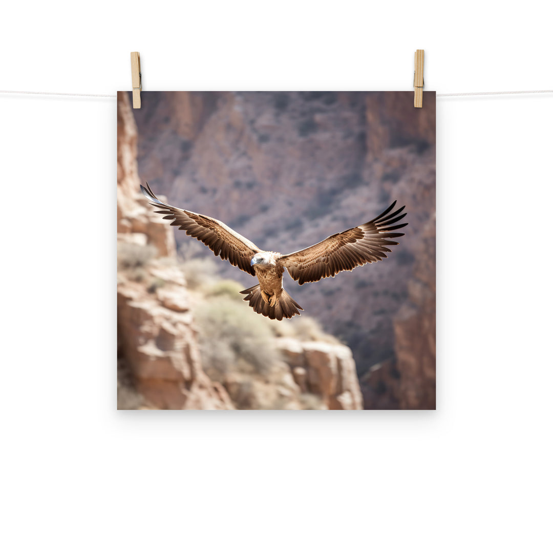Vulture Photo paper poster - PosterfyAI.com