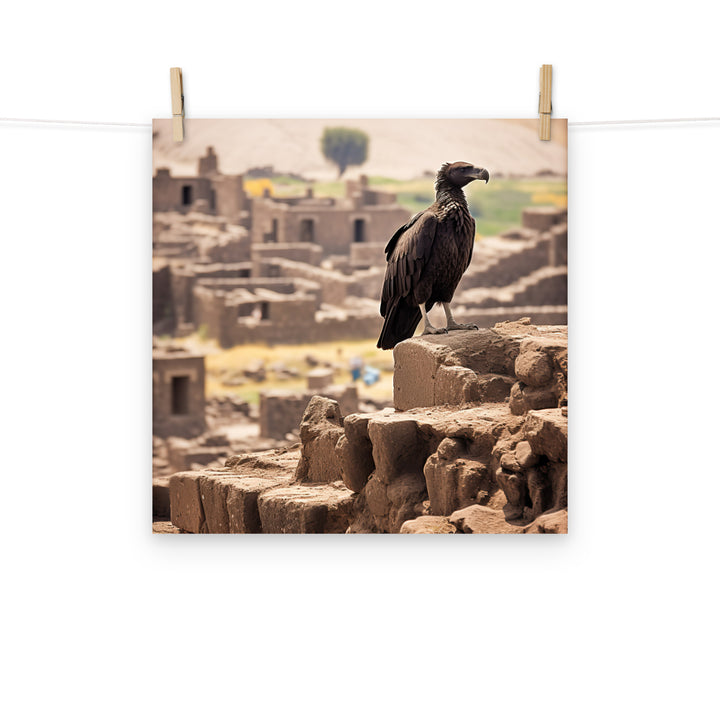 Vulture Photo paper poster - PosterfyAI.com