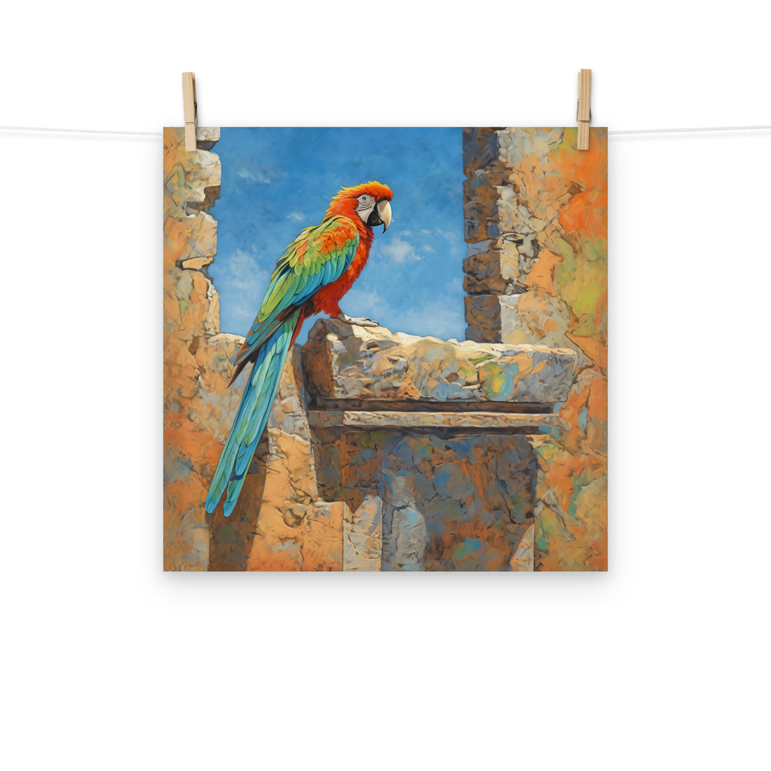 Macaw Photo paper poster - PosterfyAI.com