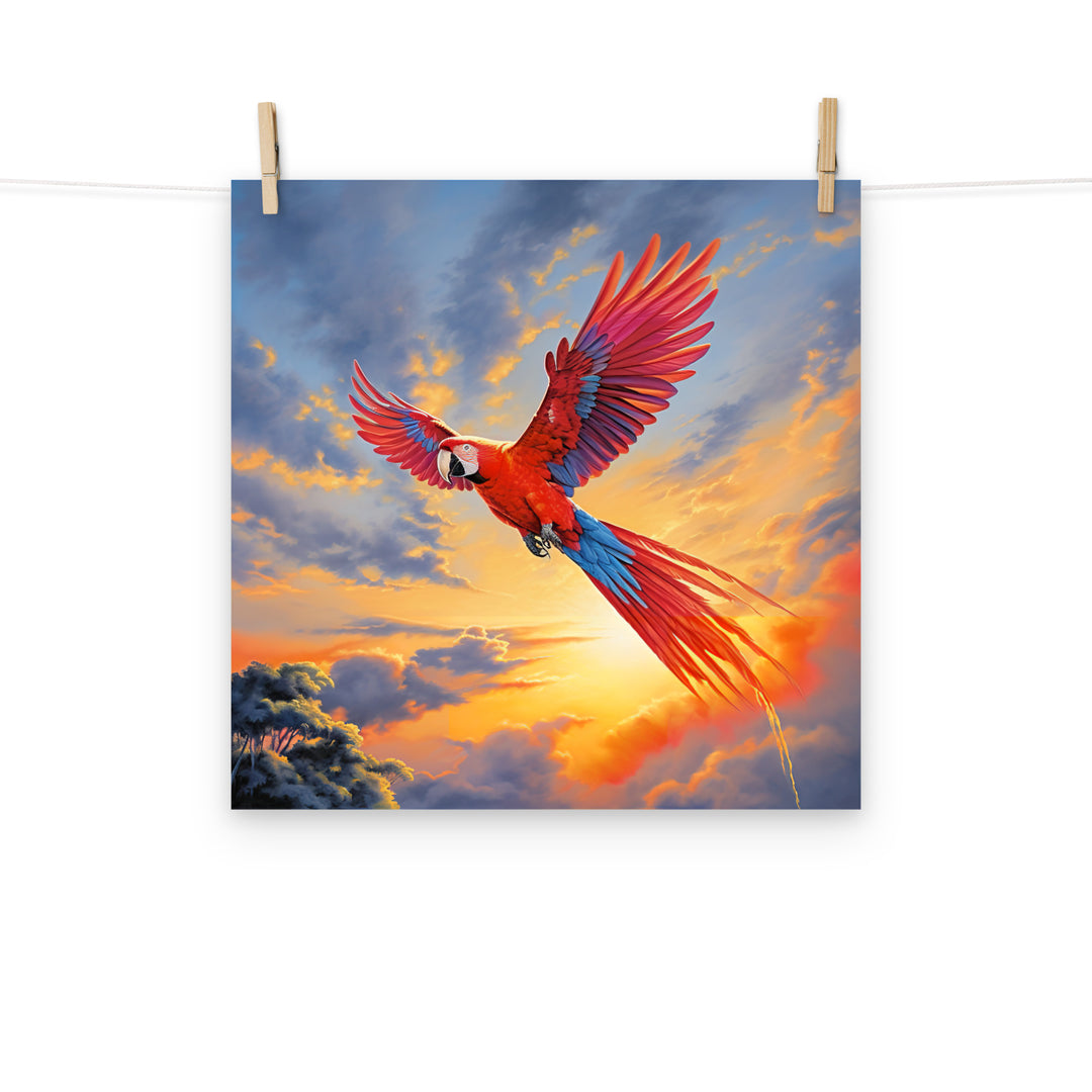 Macaw Photo paper poster - PosterfyAI.com