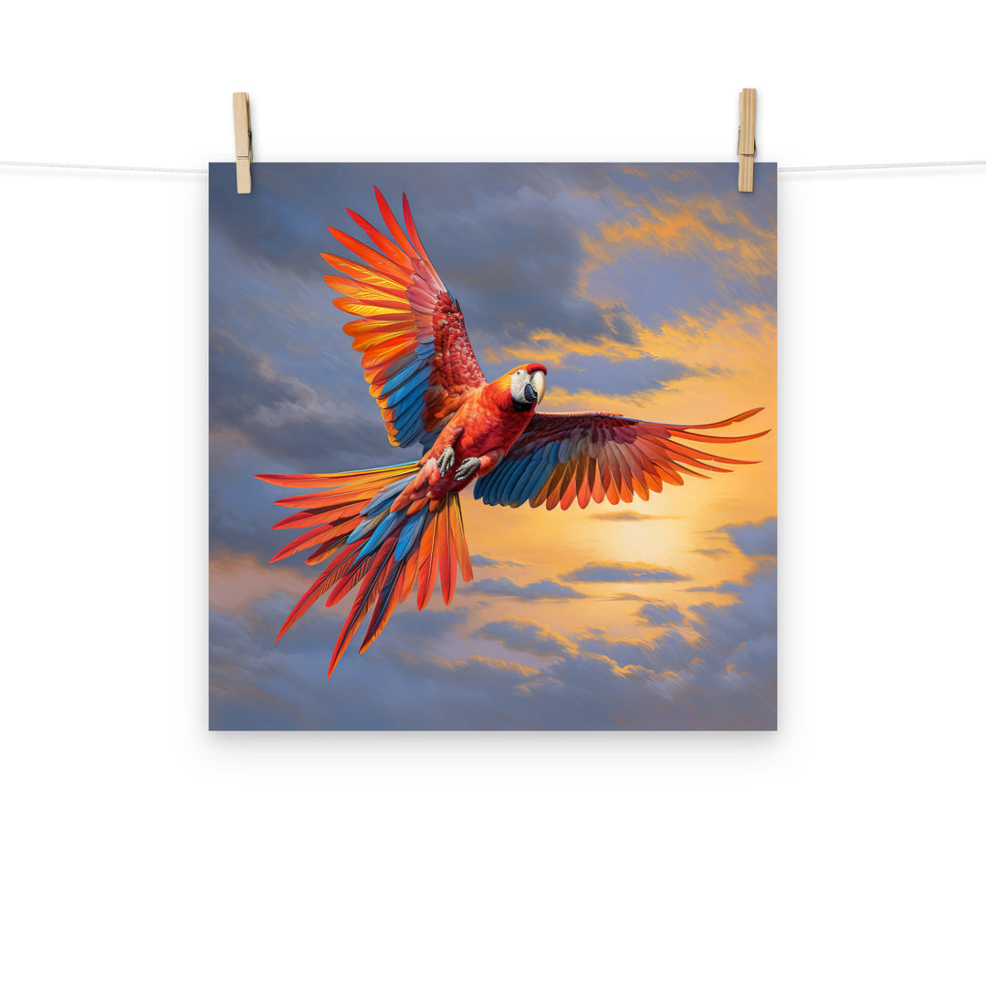 Macaw Photo paper poster - PosterfyAI.com