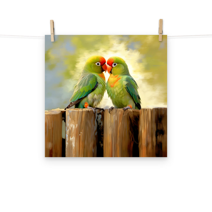 Lovebird Photo paper poster - PosterfyAI.com