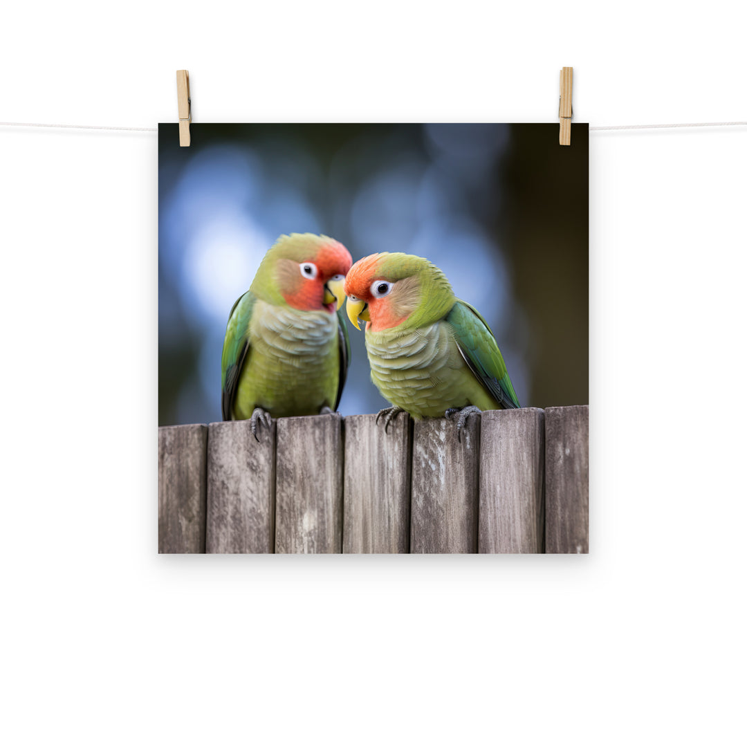 Lovebird Photo paper poster - PosterfyAI.com