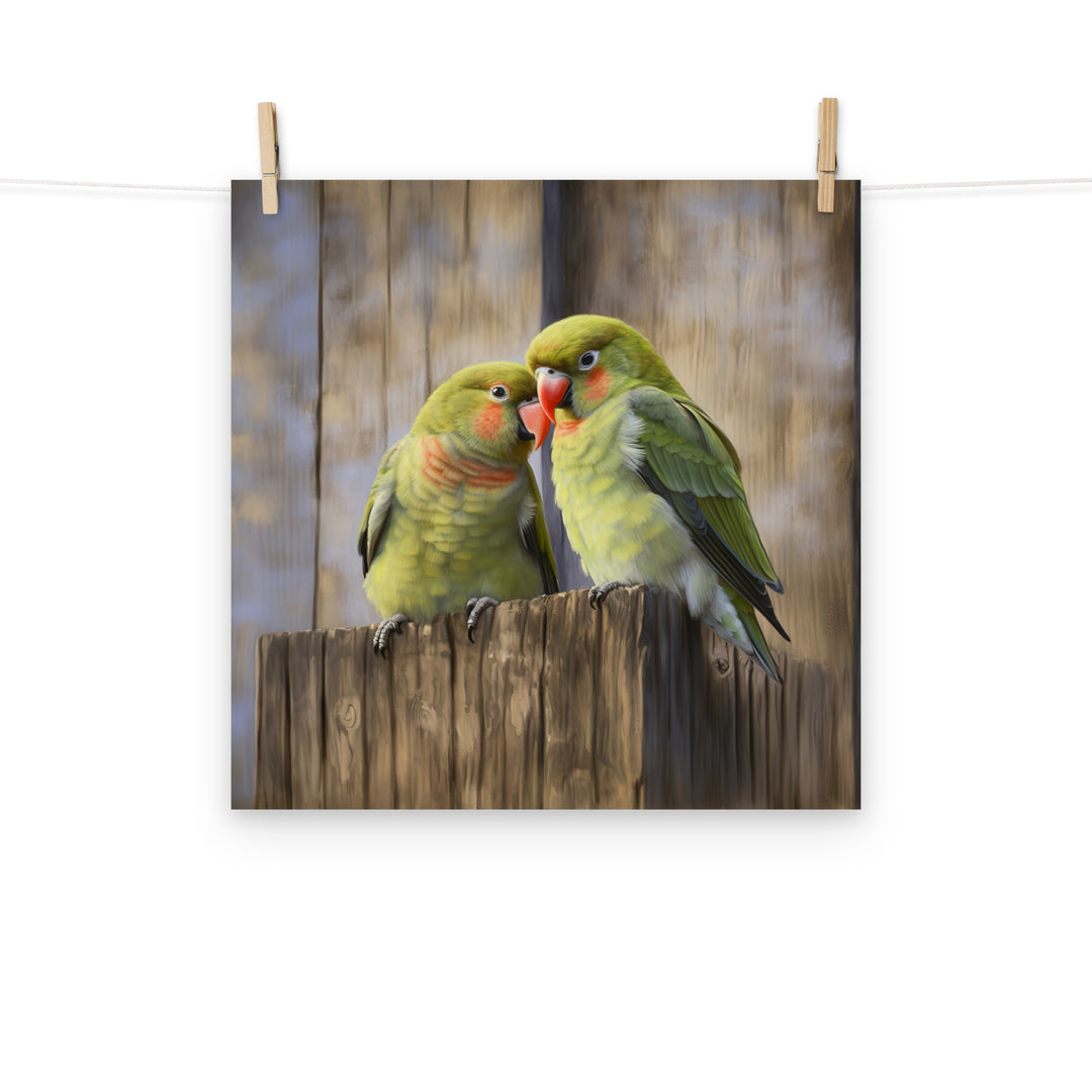 Lovebird Photo paper poster - PosterfyAI.com