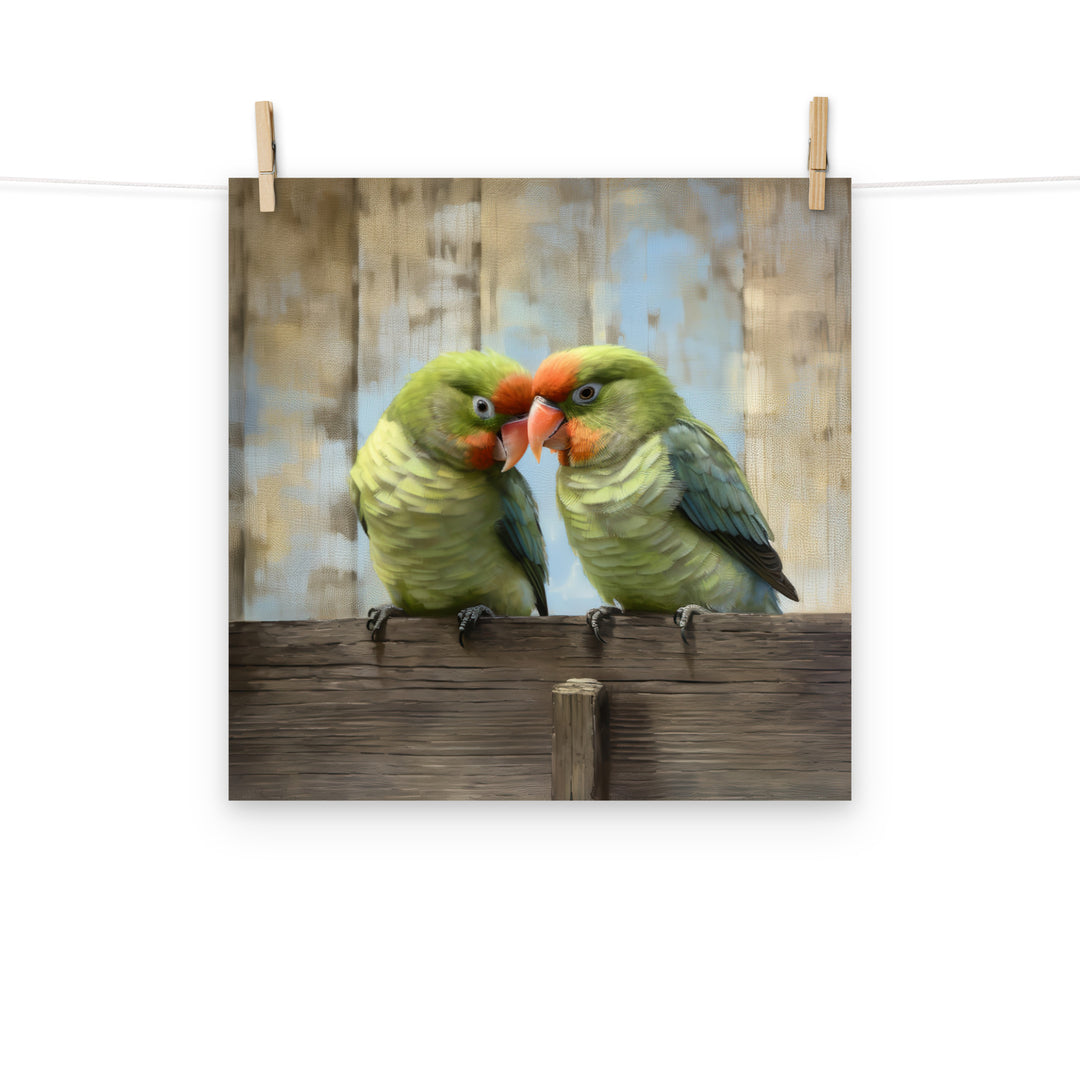 Lovebird Photo paper poster - PosterfyAI.com