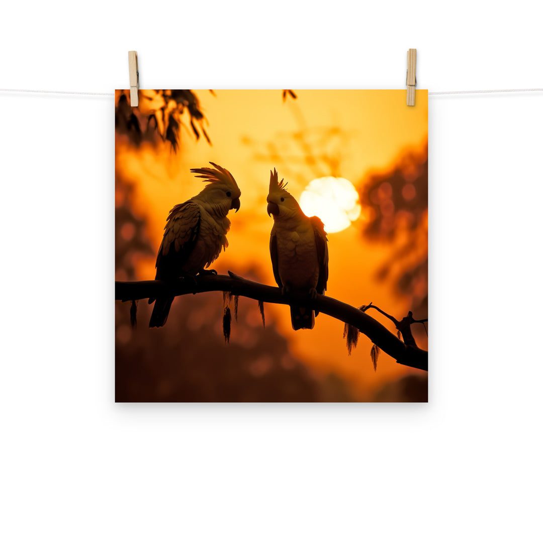 Cockatoos Photo paper poster - PosterfyAI.com