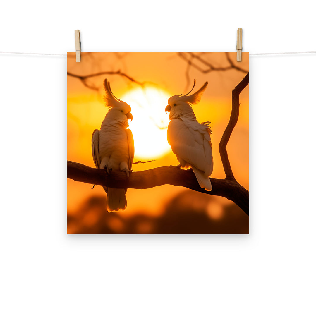 Cockatoos Photo paper poster - PosterfyAI.com