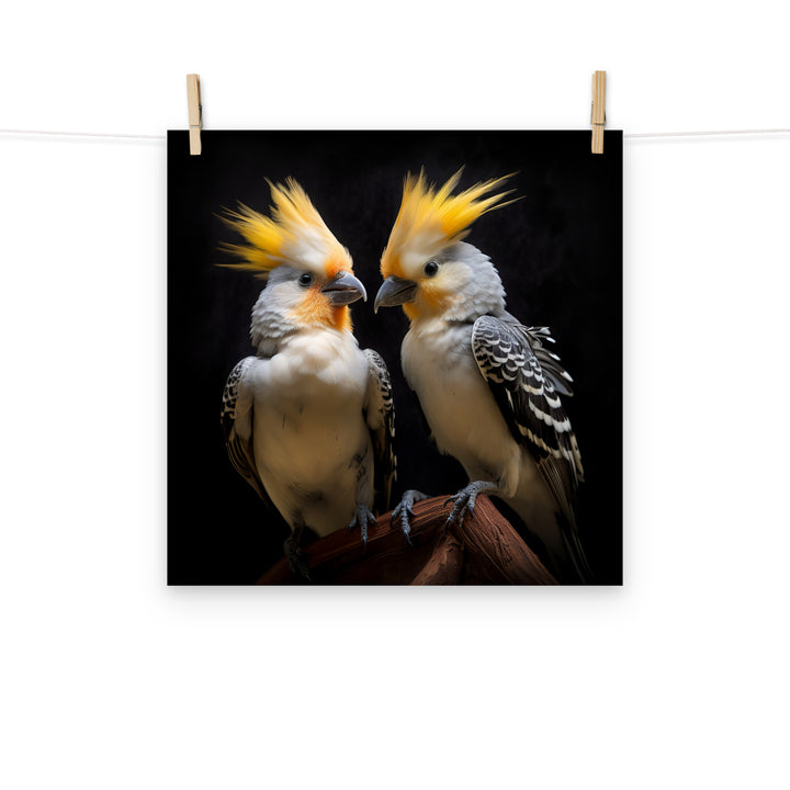 Cockatiels Photo paper poster - PosterfyAI.com