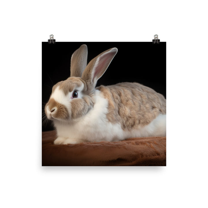 Mini Rex Bunny Photo paper poster - PosterfyAI.com