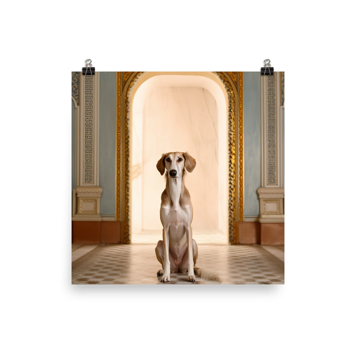 Regal Saluki Photo paper poster - PosterfyAI.com