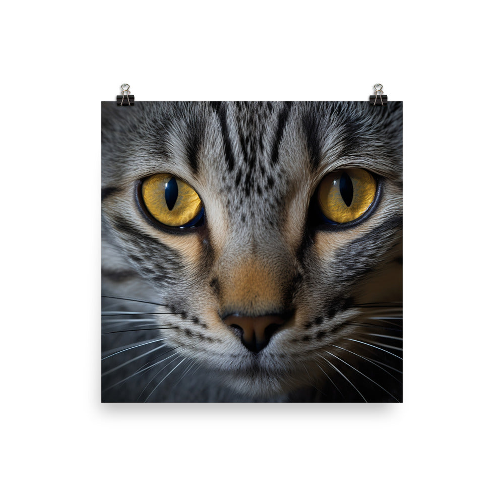 Egyptian Mau Cat Photo paper poster - PosterfyAI.com