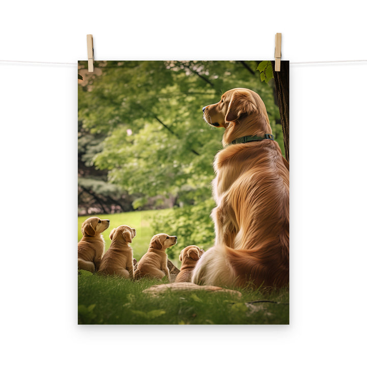 Golden Retriever Photo paper poster - PosterfyAI.com