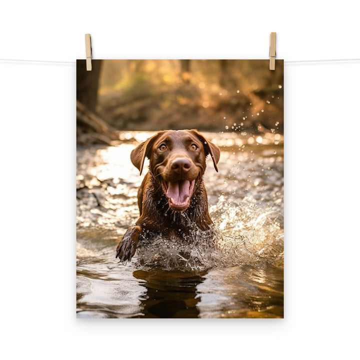 Labrador Retriever Photo paper poster - PosterfyAI.com