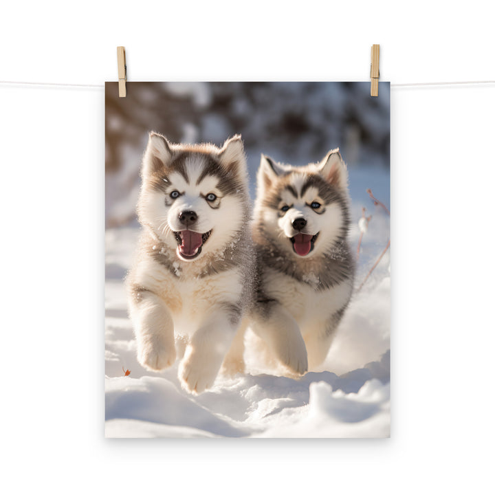 Alaskan Malamute Photo paper poster - PosterfyAI.com