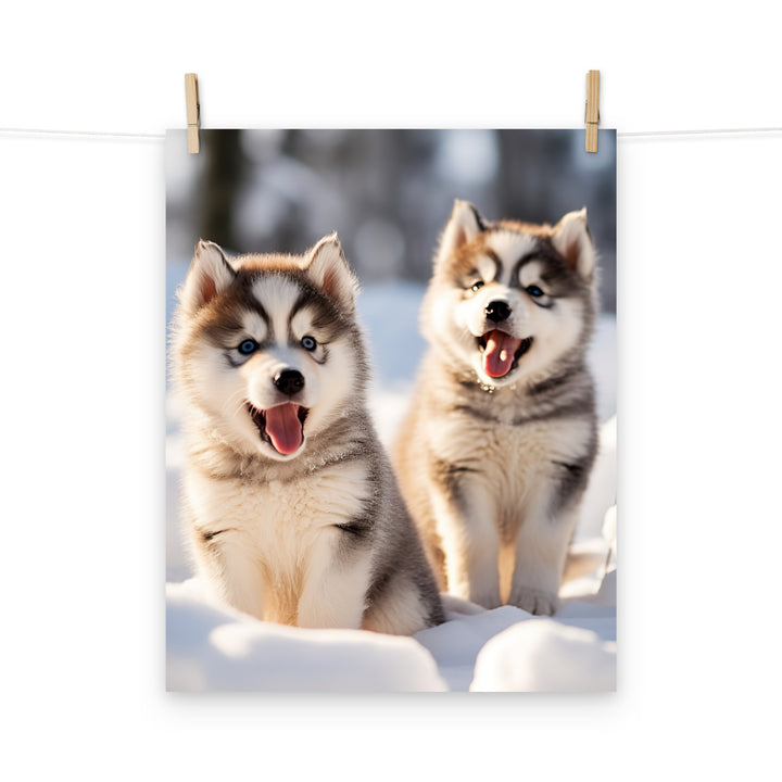 Alaskan Malamute Photo paper poster - PosterfyAI.com
