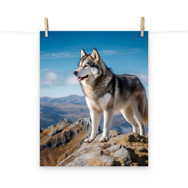 Alaskan Malamute Photo paper poster - PosterfyAI.com