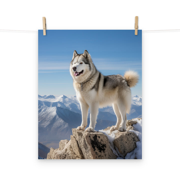 Alaskan Malamute Photo paper poster - PosterfyAI.com