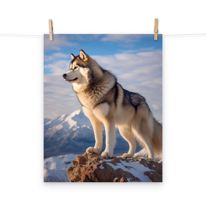 Alaskan Malamute Photo paper poster - PosterfyAI.com