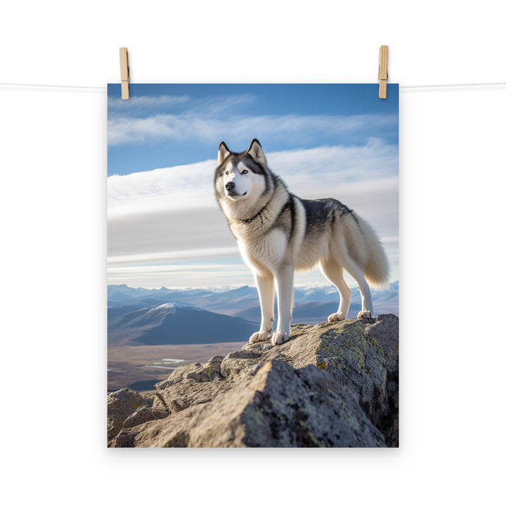 Alaskan Malamute Photo paper poster - PosterfyAI.com