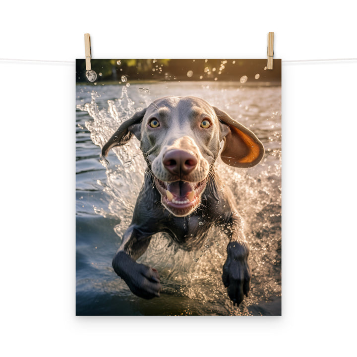 Weimaraner Photo paper poster - PosterfyAI.com