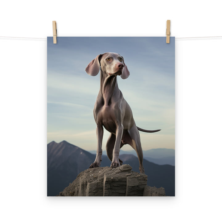 Weimaraner Photo paper poster - PosterfyAI.com