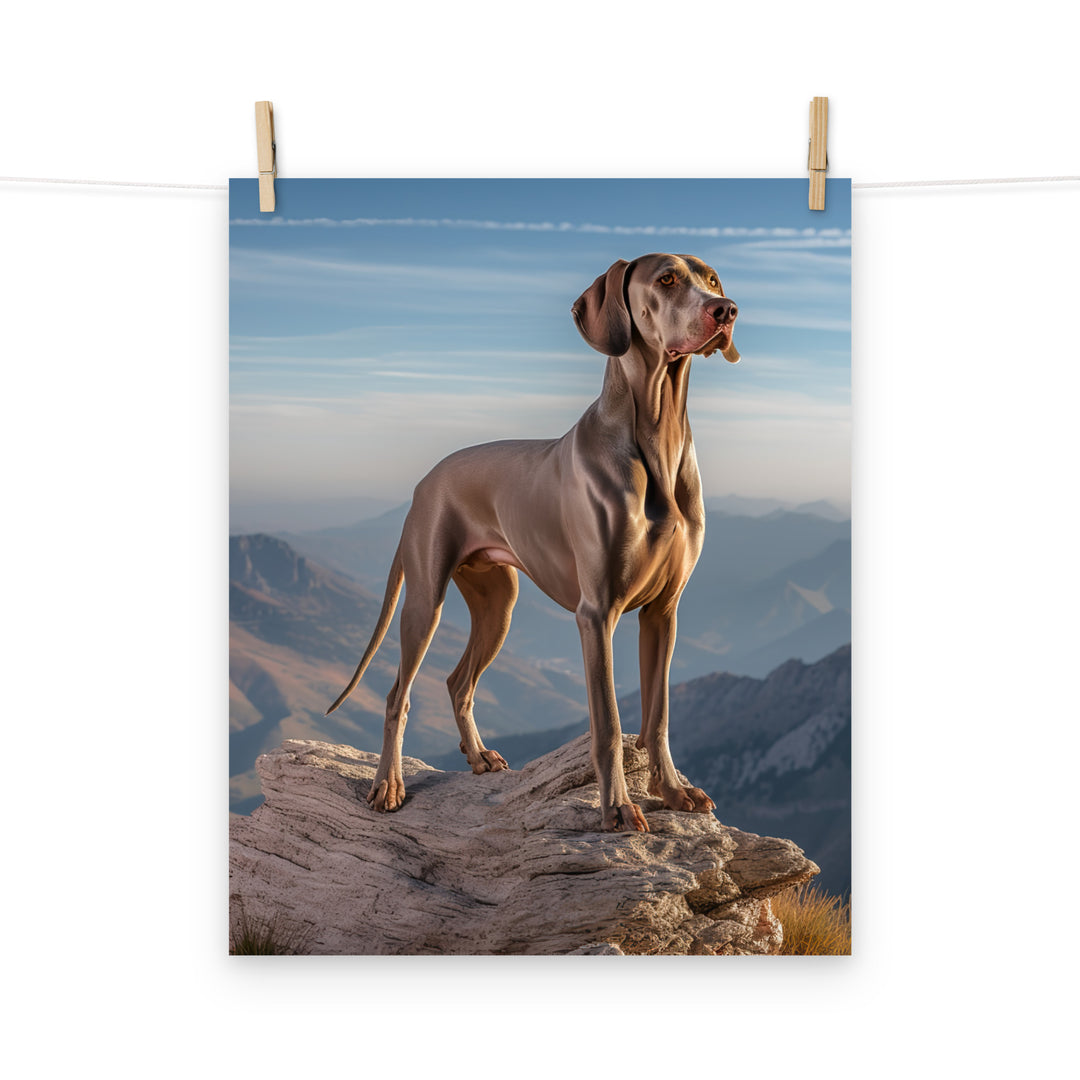 Weimaraner Photo paper poster - PosterfyAI.com