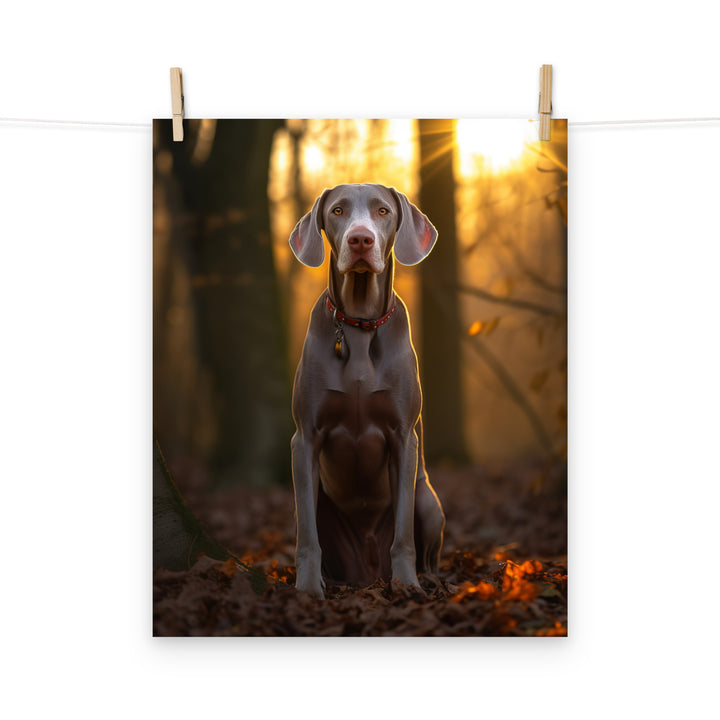 Weimaraner Photo paper poster - PosterfyAI.com