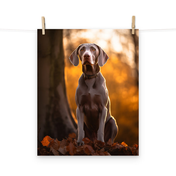 Weimaraner Photo paper poster - PosterfyAI.com