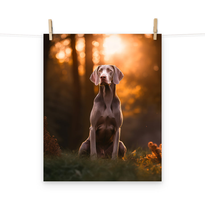 Weimaraner Photo paper poster - PosterfyAI.com