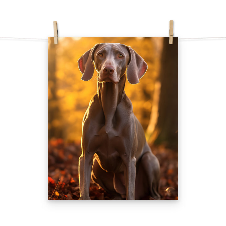 Weimaraner Photo paper poster - PosterfyAI.com