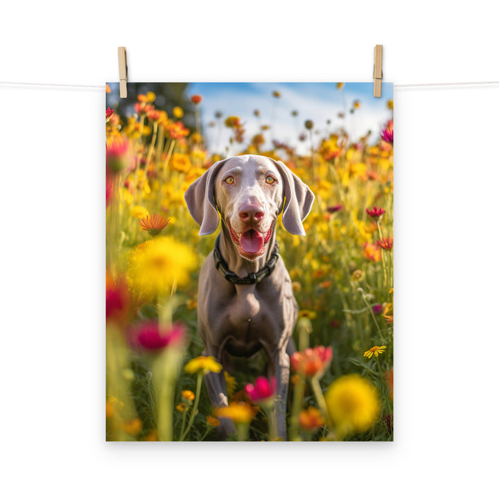 Weimaraner Photo paper poster - PosterfyAI.com