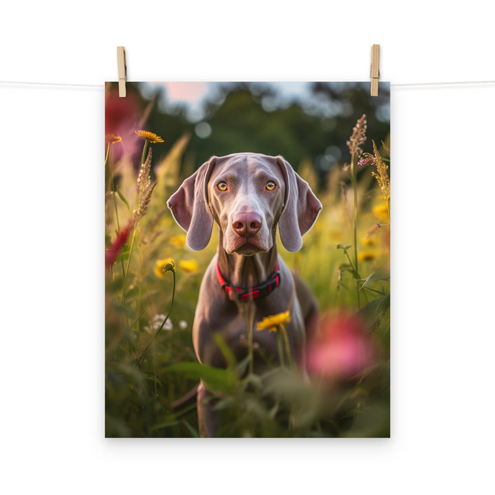 Weimaraner Photo paper poster - PosterfyAI.com